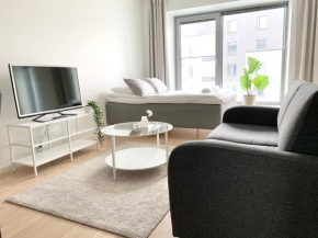 City Home Finland Big Luxury Suite - Spacious Suite with Own SAUNA, One Bedroom and Furnished Balcony next to Train Station
